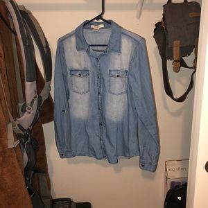 Denim Button Up Blouse